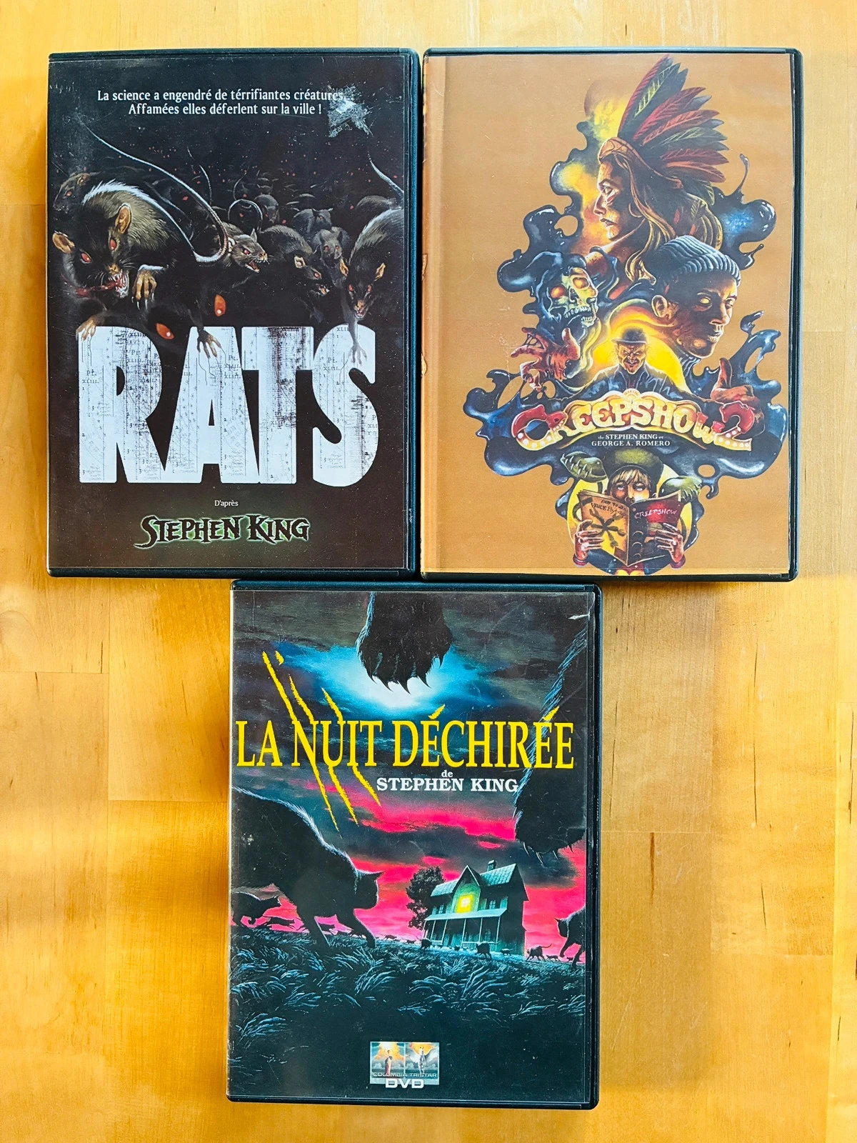 Lot 3 DVD rares Stephen King.